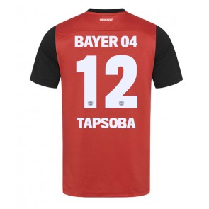 Billiga Bayer Leverkusen Edmond Tapsoba #12 Hemmatröja 2024-25 Kortärmad